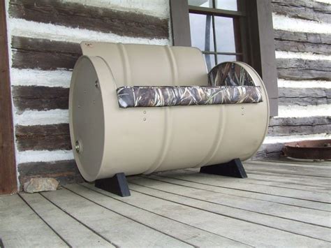 Repurposed 55 Gallon Drums As Furniture Is Very Cool Garagespot 55