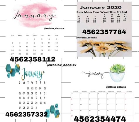 House Decals Room Decals Roblox Image Ids Calendar Decal Modern