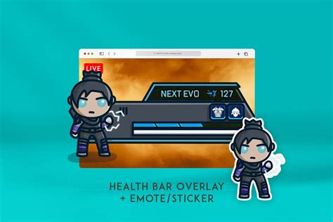 Apex Legends Health Bar Overlay Wraith Emote For Twitch Etsy Hong Kong