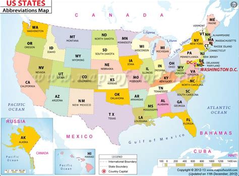 Us States Map List Of Usa States With Abbreviations Us State Map