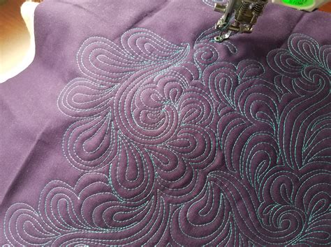 The Paisley Feather A Video Machine Quilting Tutorial Quilting Is