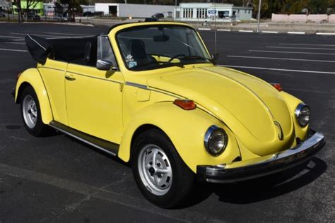 1974 Volkswagen Beetle Convertible 4 Speed 0 Rallye Yellow Convertible