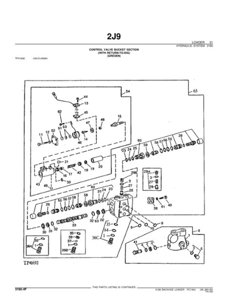 John Deere 410b Backhoes Parts Catalog Manual Pc1843