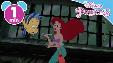 The Little Mermaid Ariel And Flounder Escape From The Shark Disney