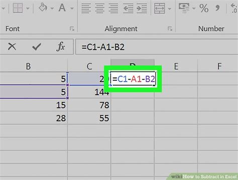 How To Create A Formula In Excel To Subtract Printable Templates