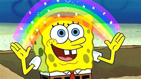 Spongebob Rainbow Meme Template Images For Website Imagesee