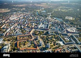 Luftaufnahme, Blick auf die Stadt, Dessau, Sachsen-Anhalt, Deutschland ...