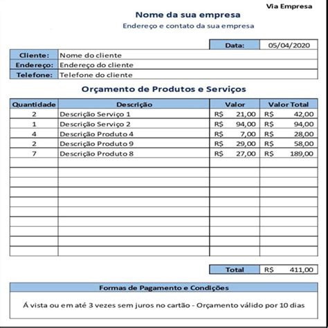 Como Fazer Planilha De Orçamento No Excel Vrogue