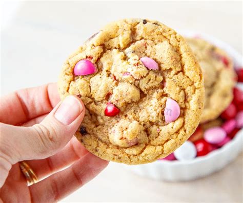 You can also make holiday variations for valentine's day. MM Cookies (soft and chewy) using Valentine's Day m&ms ...
