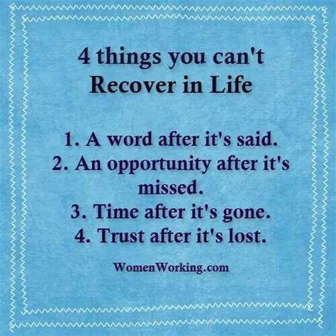 4 Things You Cant Recover I Life Words Favorite Words Words Of Encouragement