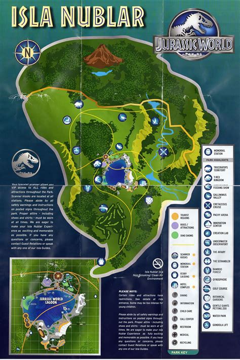 Jurassic World Map From I Islanublar Travelmap Tourismmap Usa Jurassicworld Jurassic