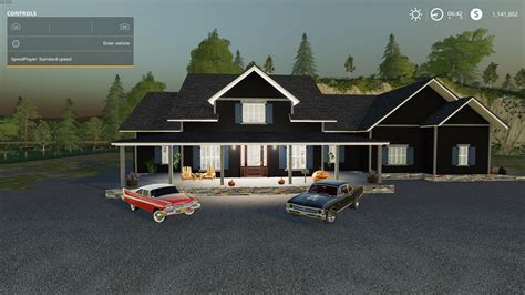 Fs American Farm House With Garage Mods