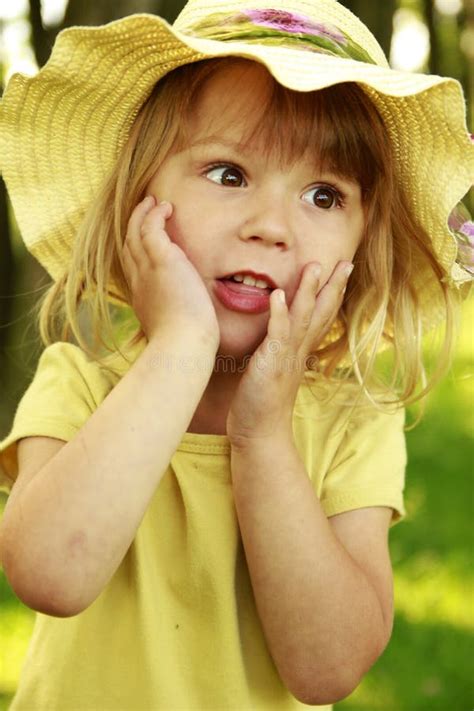 Beautiful Little Girl On Nature Stock Image Image Of Nature People