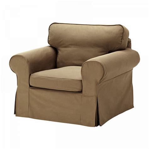 Feeling the soft, warm and adapting to your lower body surface that hugs you tightly from the back… it's not a dream if you have an armchair! IKEA EKTORP Armchair SLIPCOVER Cover IDEMO LIGHT BROWN