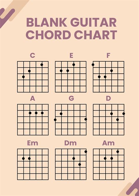 Free Guitar Chord Chart Printable
