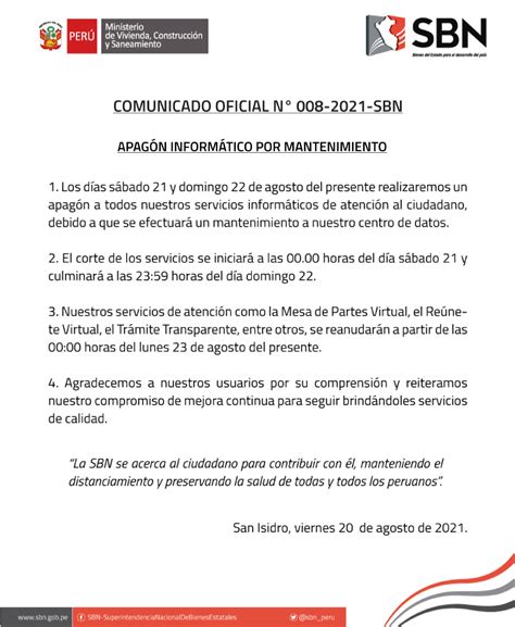 Comunicado Oficial N