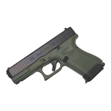 Glock 19 Gen 5 15rd 4 9mm Pistol Od Green Bucksnort Outfitters
