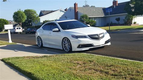 Pin By Mark Juban On Acura Tlx Pearl White Slammed Acura Ilx Acura