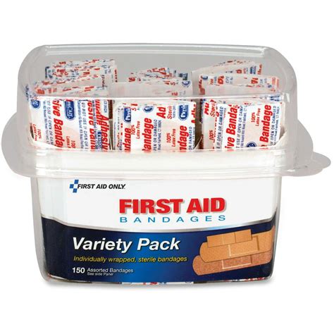 First Aid Only Assorted Bandage Box Kit Clear 1 Each Quantity