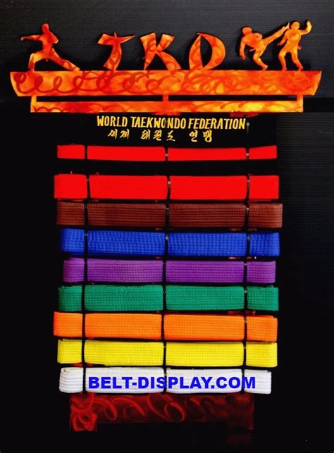 Taekwondo Karate Belt Martial Arts Belt Display Personalized Best On