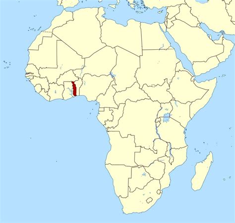 Detailed Location Map Of Togo Togo Africa Mapsland Maps Of The