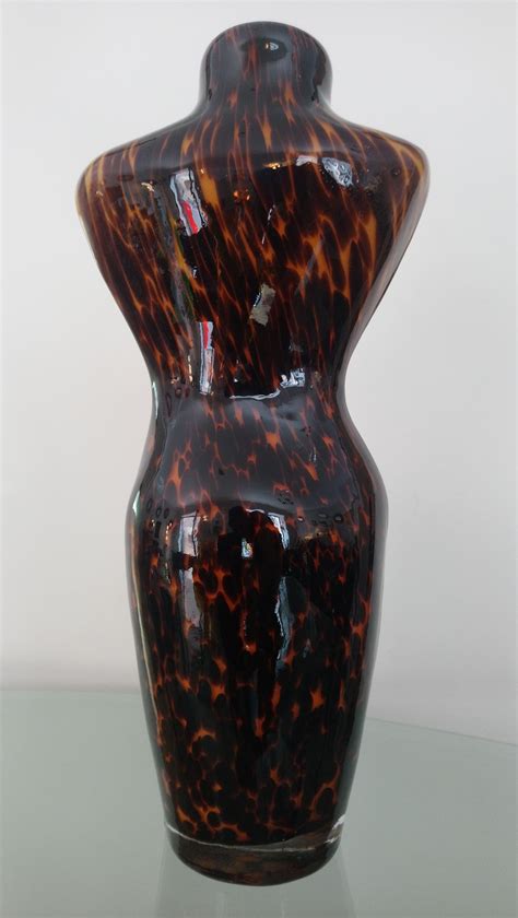 Vintage Feminine Bust Vase In Murano Glass 1960 Design Market