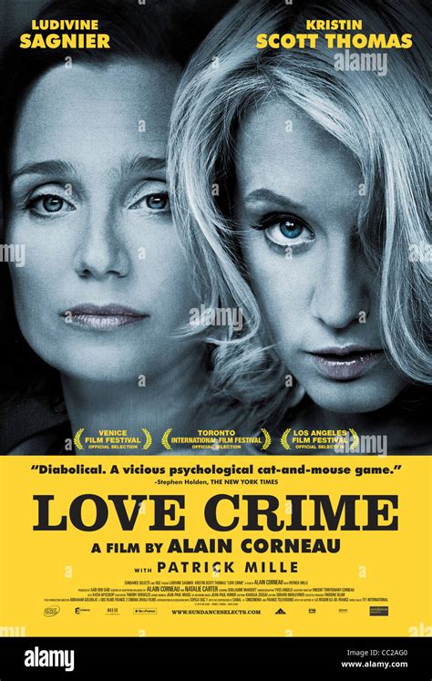 Kristin Scott Thomas Ludivine Sagnier L Affiche Crime D Amour Photo Stock Alamy