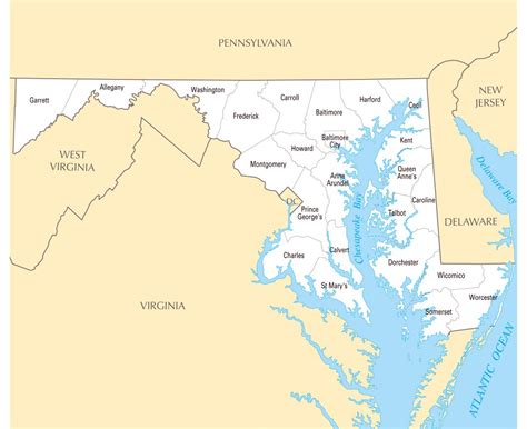 Maps Of Maryland State Collection Of Detailed Maps Of