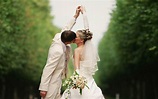 bride groom couple kissing-High Quality Wallpaper Preview | 10wallpaper.com