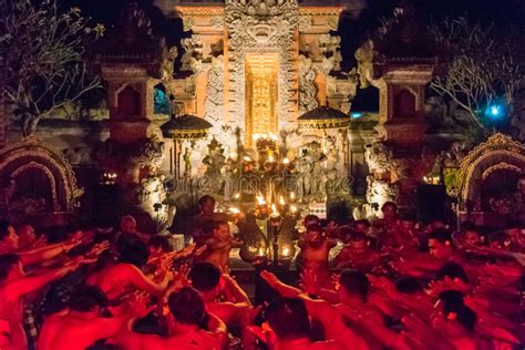 Kecak Fire And Trance Dance At Pura Dalem Taman Kaja Ubud Bali