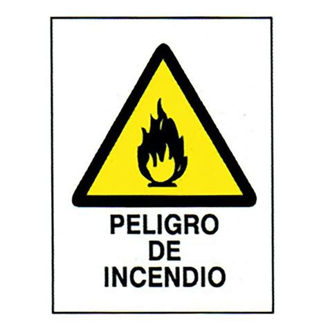 SeÑal 40x30 Peligro De Incendio