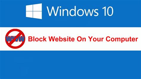 Block Website On Your Computer In Windows Without Using Software