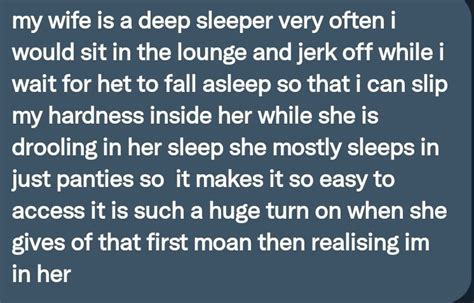 Pervconfession On Twitter He Loves Fucking His Wife While She Sleeps