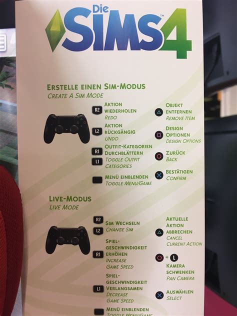The Sims 4 On Console Playstation4 Controls Simsvip