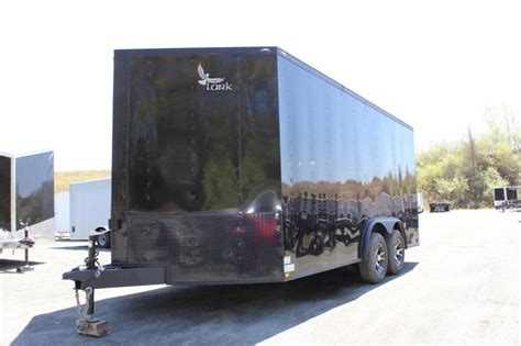 2018 Lark 8x16 Enclosed Cargo Trailer Black Out Used Enclosed Cargo