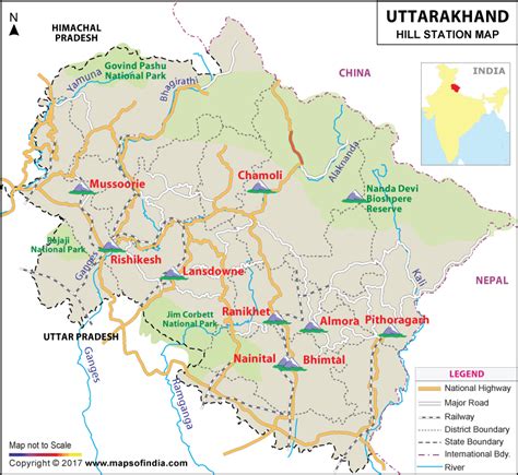 Travel To Uttarakhand Tourism Uttarakhand Tourist Map