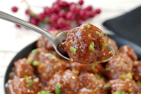 Slow Cooker Cranberry Turkey Meatballs Food Meanderings