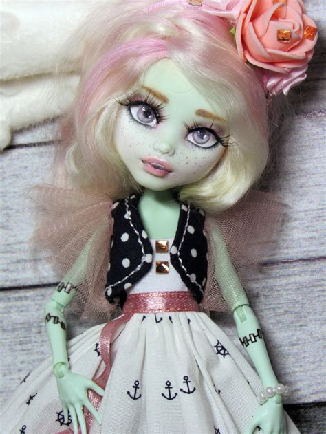 Ooak Monster High Frankie Stein Repaint Custom Doll Etsy