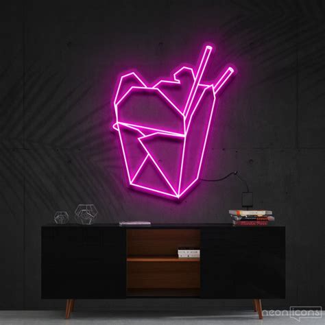 Chinese Takeout Neon Sign Neon Icons
