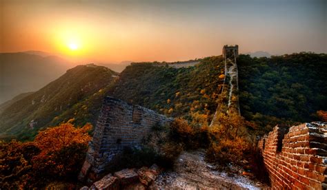 The New Garden Path Along The Great Wall Of China Just