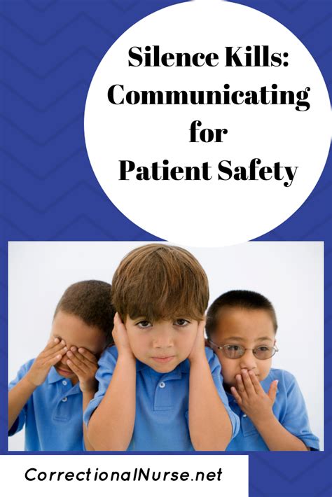 Silence Kills Communicating For Patient Safety Patient Safety