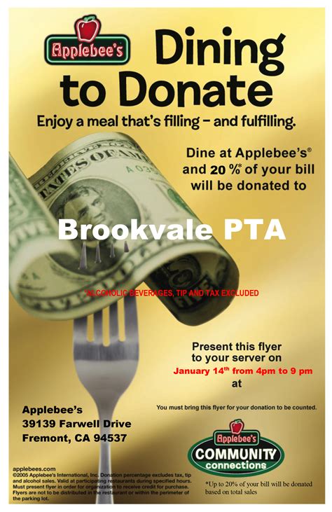 Applebee’s Dine-out Fundraiser – Brookvale PTA