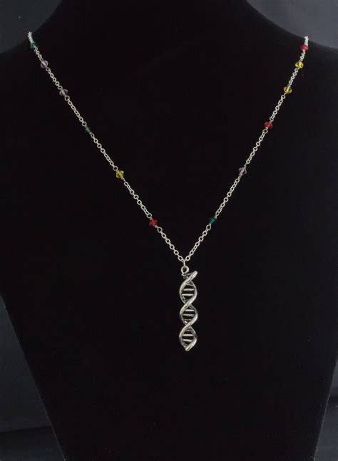 Dna Necklace Science Double Helix Molecule Chemistry Biochemistry