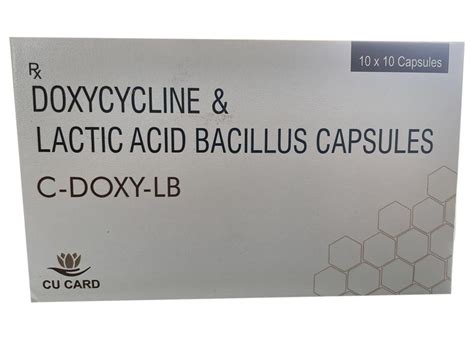 C Doxy Lb Doxycycline And Lactic Acid Bacillus Capsules Cu Card