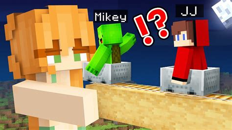 How Mikey And Jj Escape From Giant Girl In Minecraft Challenge Maizen