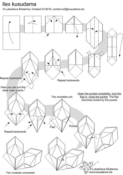 Kusudama Me Site About Modular Origami Origami Diagrams Origami