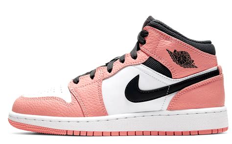 Nike Jordan 1 Mid Pink Quartz Gs Soldsoles