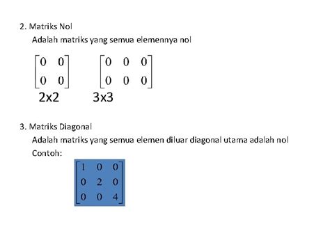 Contoh Soal Matriks Diagonal Koleksi Gambar