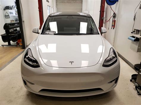 Tesla Model Y Full Front End Headlights Luggage And Interior