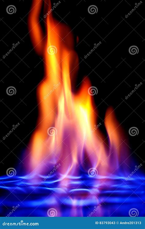 Multi Colored Flame Of Burning Alcohol Stock Image Image Of Burn